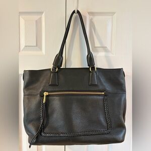 Cole Haan Black with Gold Accent Catherine Tote
